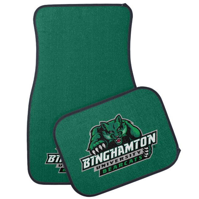 Binghamton University Bearcats Logo Car Floor Mat (Set)