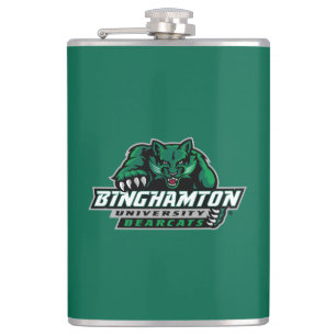 Binghamton University Bearcats Logo Flask
