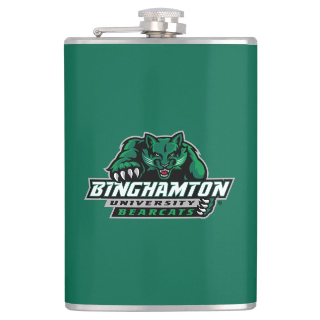 Binghamton University Bearcats Logo Flask (Front)