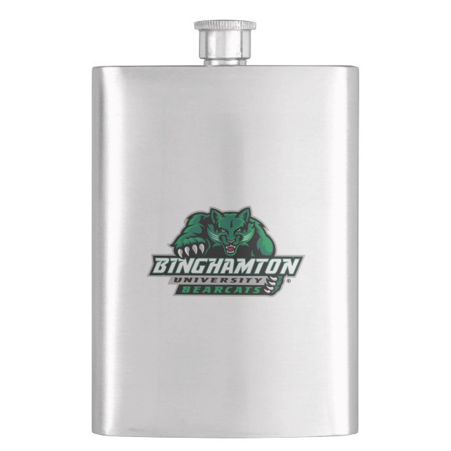 Binghamton University Bearcats Logo Flask (Front)