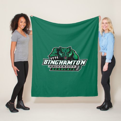 Binghamton University Bearcats Logo Fleece Blanket