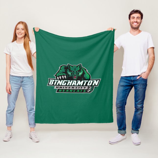 Binghamton University Bearcats Logo Fleece Blanket (In Situ)