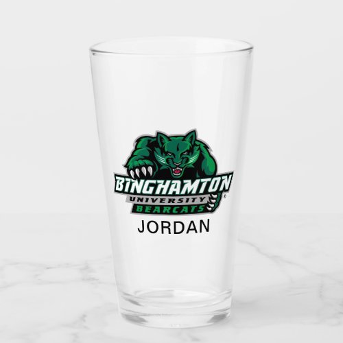 Binghamton University Bearcats Logo Glass