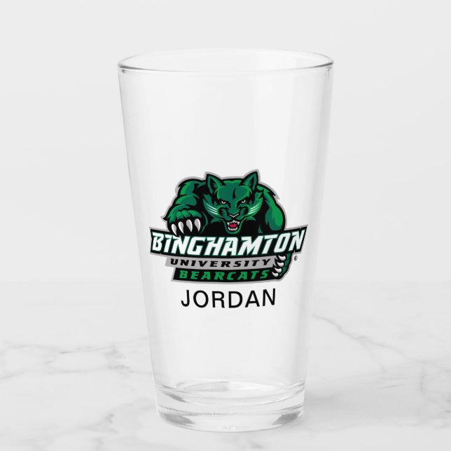 Binghamton University Bearcats Logo Glass (Front)