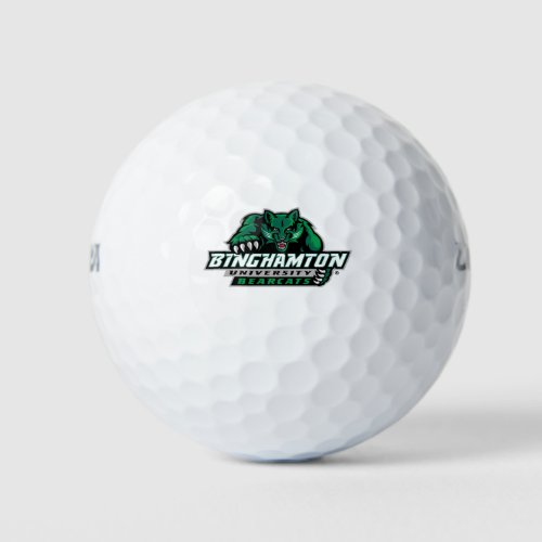 Binghamton University Bearcats Logo Golf Balls