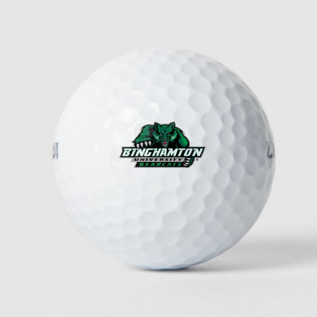 Binghamton University Bearcats Logo Golf Balls (Front)