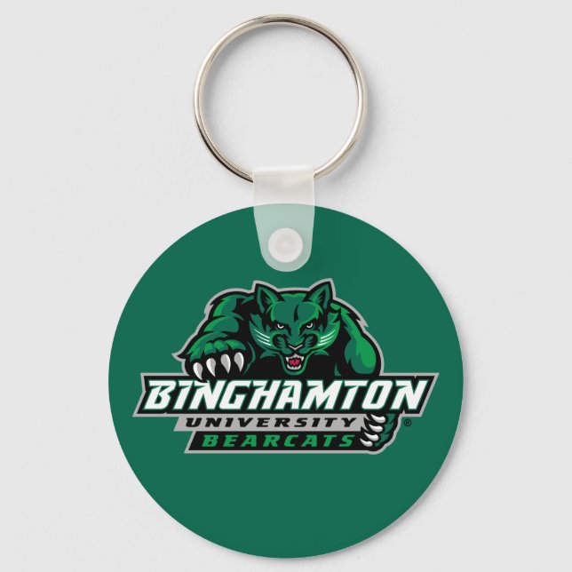 Binghamton University Bearcats Logo Keychain (Front)