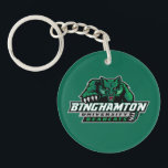 Binghamton University Bearcats Logo Keychain<br><div class="desc">Check out these Binghamton University designs! Show off your Bearcats pride with these new University products. These make the perfect gifts for the Binghamton student,  alumni,  family,  friend or fan in your life. All of these Zazzle products are customizable with your name,  class year,  or club. Go Bearcats!</div>