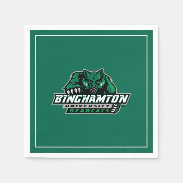 Binghamton University Bearcats Logo Napkins (Front)
