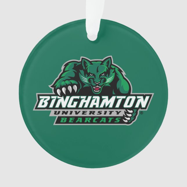 Binghamton University Bearcats Logo Ornament (Front)