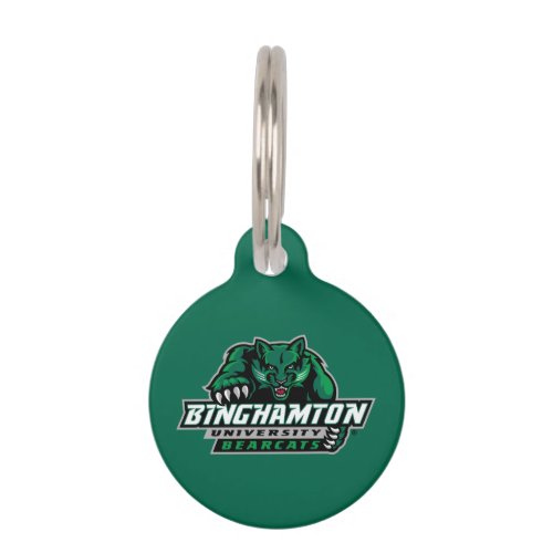 Binghamton University Bearcats Logo Pet ID Tag