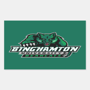 Binghamton University Bearcats Logo Rectangular Sticker