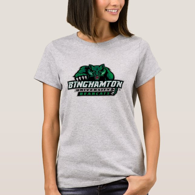Binghamton University Bearcats Logo T-Shirt (Front)