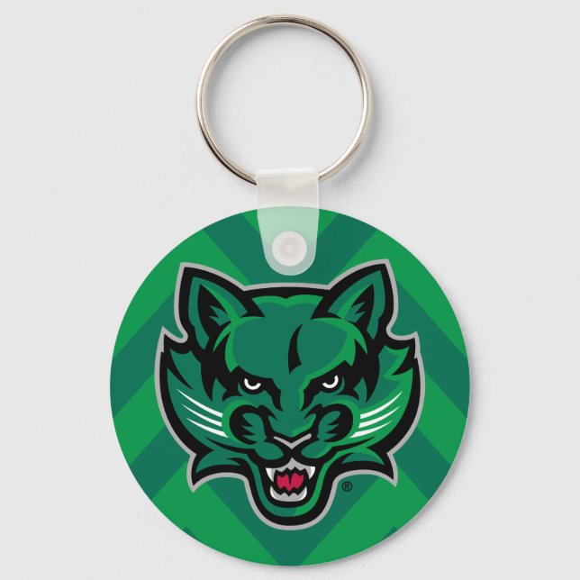 Binghamton University Chevron Keychain (Front)