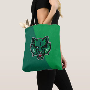 Binghamton University Color Block Distressed Tote Bag