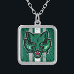 Binghamton University Jersey Silver Plated Necklace<br><div class="desc">Check out these Binghamton University designs! Show off your Bearcats pride with these new University products. These make the perfect gifts for the Binghamton student,  alumni,  family,  friend or fan in your life. All of these Zazzle products are customizable with your name,  class year,  or club. Go Bearcats!</div>