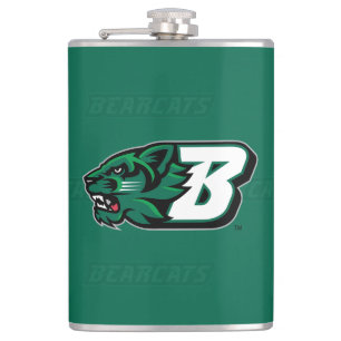 Binghamton University Logo Watermark Flask