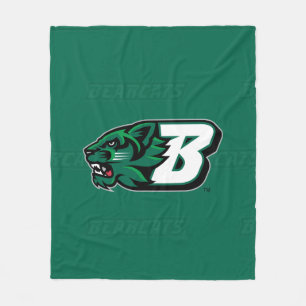 Binghamton University Logo Watermark Fleece Blanket