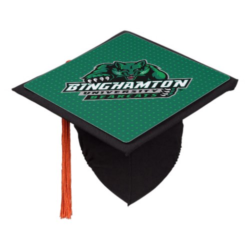 Binghamton University Polka Dot Graduation Cap Topper