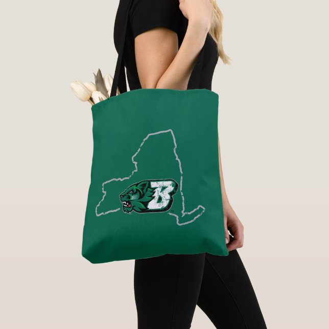 Binghamton University State Love Tote Bag (Close Up)
