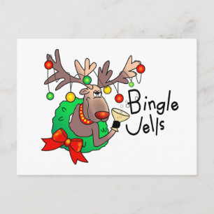 BINGLE JELLS by SHARON SHARPE Holiday Postcard