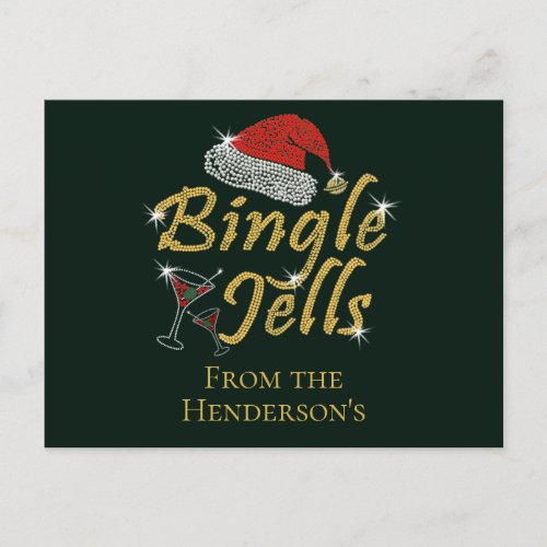 Bingle Jells Tipsy Christmas Postcard