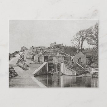 Bingley Five Rise Locks Postcard by Past_Impressions at Zazzle