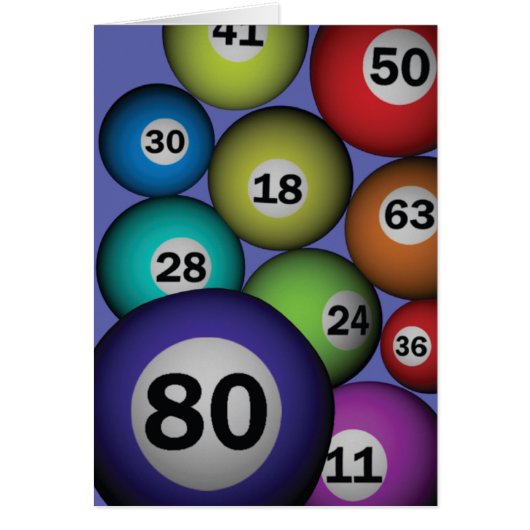 Bingo 80 cards (Front)