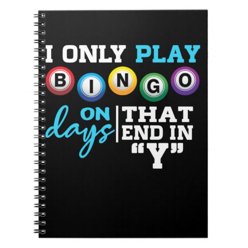 Bingo addict Grandma Grandpa Bingo Gambling Notebook
