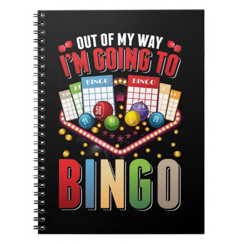 Bingo addict Men Women Funny Bingo Player Notebook