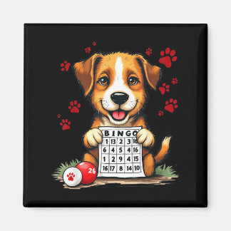 Bingo And Dog Funny Bingo Love Bingo And Dog Gift Magnet