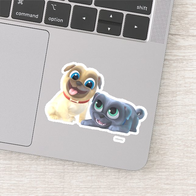 Bingo and Rolly | Let's Woof & Roll Sticker (Detail)