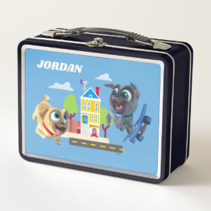 Bingo and Rolly Pugs to the Rescue Metal Lunch Box