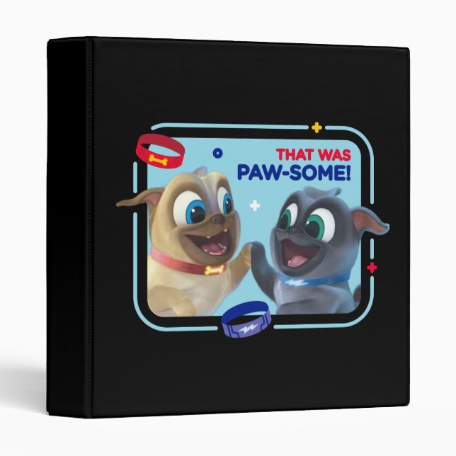 Bingo and Rolly | That was Paw-Some 3 Ring Binder (Front/Spine)