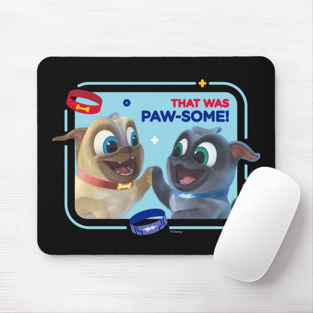 Bingo and Rolly | That was Paw-Some Mouse Pad (With Mouse)