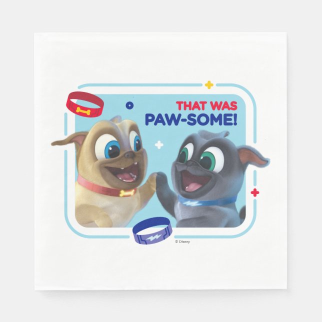 Bingo and Rolly | That was Paw-Some Napkins (Front)