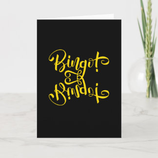 Bingo Art Quotes Card