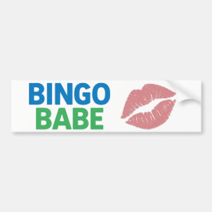 Bingo Babe Cute and Confident Bingo Lover Bumper Sticker