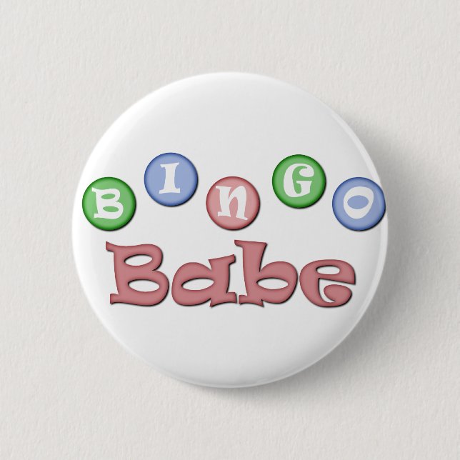 Bingo Babe Pinback Button (Front)