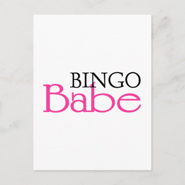Bingo Babe Postcard (Front)