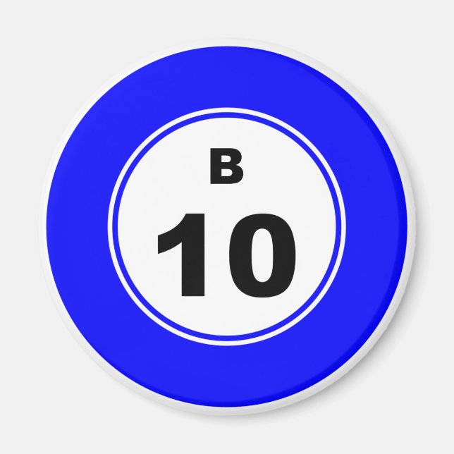 Bingo Ball B Magnet (Front)