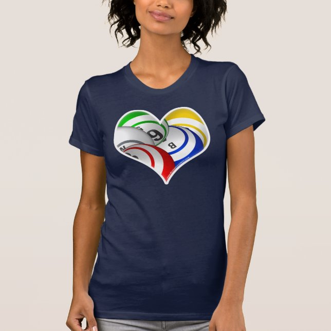 Bingo ball heart logo shirt (Front)