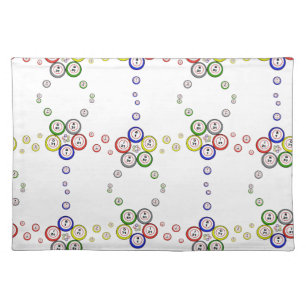 Bingo Ball pattern Cloth Placemat