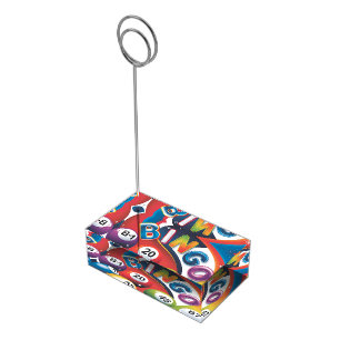 BINGO Balls- Bingo Ticket holder