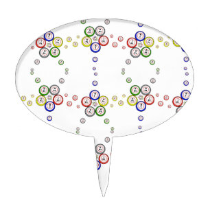 Bingo Balls Cake Topper