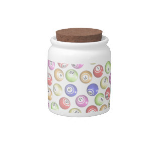 Bingo Balls Candy Jar