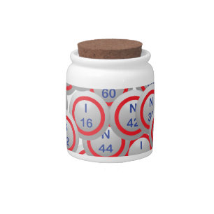 Bingo Balls Candy Jar