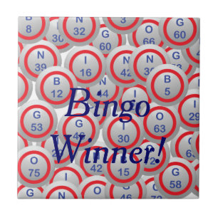 Bingo Balls Ceramic Tile