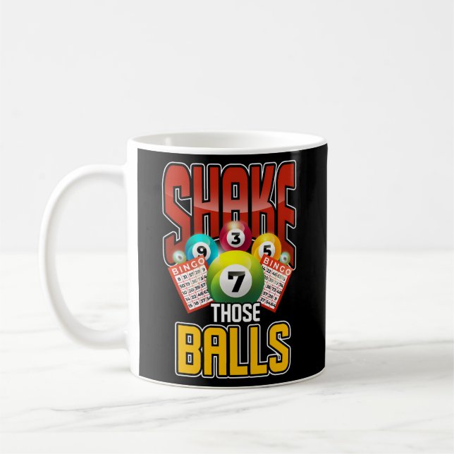 Bingo Balls Lottery Winner Bingo Player Bingo Coffee Mug (Left)