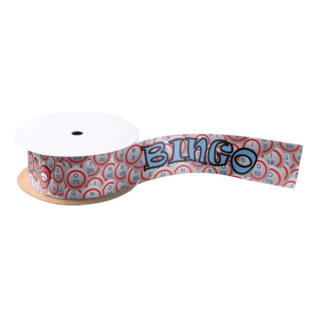 Bingo Balls Satin Ribbon (Spool)